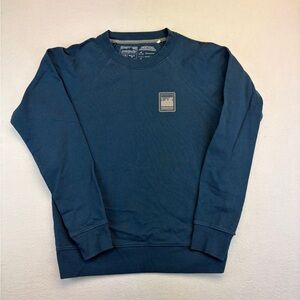 Patagonia Sweatshirt Womens XS Blue Alpine Icon Crewneck Organic Cotton Logo